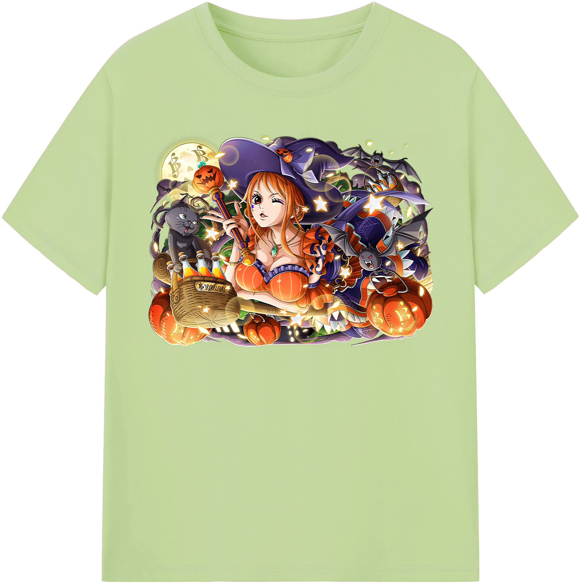 （画像用） ワンピース ナミ ONE PIECE Nami 綿100％半袖Tシャツ（フロントプリント）